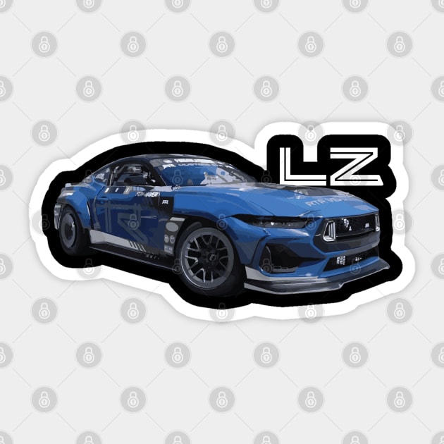 Mustang GT 5.0L V8 adam lz formula drift spec 5-fd GT RTR s650 Sticker by cowtown_cowboy